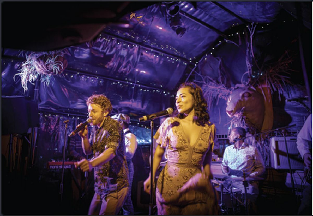 Live band performing at Parked Up